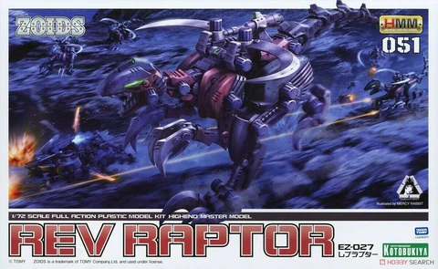 Kotobukiya Zoids EZ-027 Rev Raptor 051 1/72 Scale Model Kit Brand New US Seller Cover
