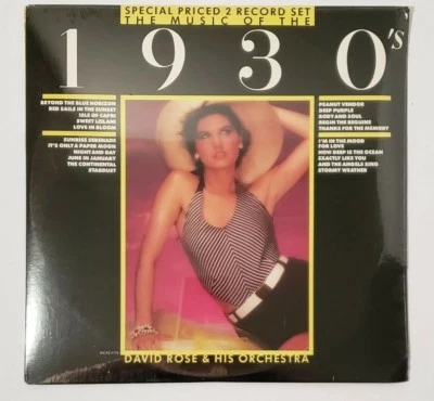 1983 David Rose & His Orchestra "The Music of the 1930's" Stereo 2-LP Set Sealed - Image 1 of 4