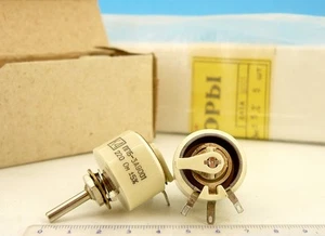1 x PPB-3A 220 ohm 3W WIRE WOUND Ceramic Military Silver Potentiometer Resistor - Picture 1 of 1