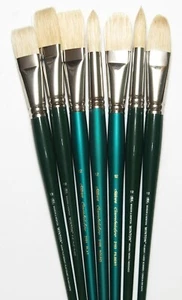 Set of 5 Size 12 Hog & Blended Oil Brush List $160.00 NOW $79.95 - Picture 1 of 1