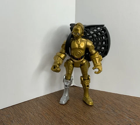Disney Hasbro Star Wars Hero Mashers C-3PO Rare Droid Action Figure 6” Cover