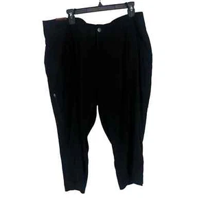 NWT Khombu Capri pants size XXL black nylon rayon hiking camping casual - Picture 1 of 9