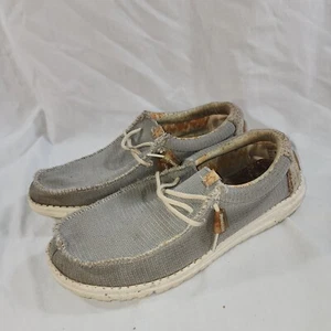 Hey Dude Herren Wally Cobblestone Eco Sox Größe 8 grau Slipper Schuhe - Bild 1 von 11