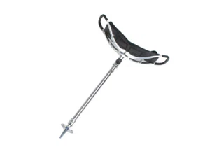 CUERO BASTÓN DE TIRO ASIENTO PLEGABLE silla de taburete para caminar - Imagen 1 de 1