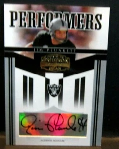 JIM PLUNKETT 2006 GRIDIRON GEAR PERFORMERS AUTOGRAPH#27/35!RAIDERS QB GOAT HOF - Picture 1 of 2
