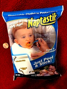 15 Naptastik Disposable Clothing Protectors for Every Age Peel Stick Home Travel - Picture 1 of 4