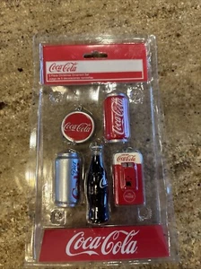 COCA-COLA 5 PIECE CHRISTMAS ORNAMENT SET Kurt Adler 2009 - Picture 1 of 4