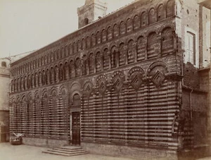 FRATELLI ALINARI (19.Jhd), San Giovanni Fuorcivitas in Pistoia, um 1880, Albumin - Bild 1 von 5
