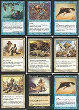 9 Magic the Gathering ONSLAUGHT Cards Daru Healer Ascending Aven Dirge of Dread
