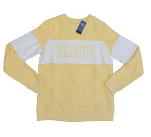 Hollister Women's Yellow Colorblock Pullover Sweatshirt Size Small NEW NWT - Picture 1 of 5