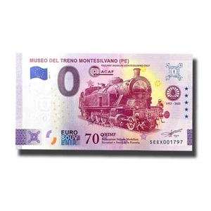 Billete de recuerdo de 0 euros Museo Del Treno Montesilvano (PE) Italia SEXO 2023-1 - Imagen 1 de 2
