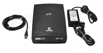 Unidad externa iOmega CD/RW DVD-ROM USB y salidas de video 31127400 CDDVD482416E23 Foto 1 de 4