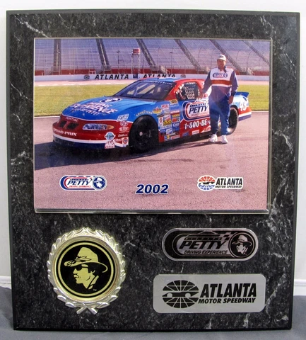 Richard Petty NASCAR Race car Driving Experience Plaque Atlanta Motor Speedway Cover