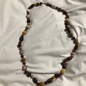 Necklace Whitney Kelly Clasp Marked WK 925 China hand knotted beads L:84 Cm - Picture 1 of 8