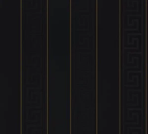 Designertapete Versace Home Streifen schwarz gold Metallic 93524-4 (8,35€/1qm) - Bild 1 von 5