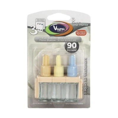 VAPA RICARICA 3VOLUTION FIORI BIANCHI COMPATIBILE CON AMBIPUR BASE ELETTIRCA DIFFUSOR