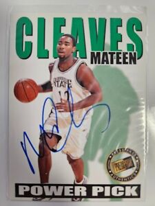 MATEEN CLEAVES 2000 Press Pass Power Pick Auto /250, Michigan State Spartans