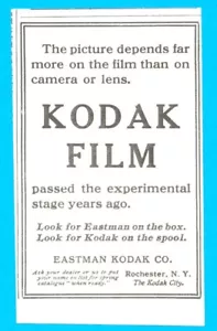 Cámara publicitaria impresa Kodak Film Rochester, Nueva York Eastman 1906 - Imagen 1 de 3