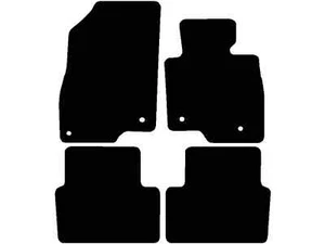 Halfords compatible Mazda 3 - Set of 4 Standard Car Mats 4 Clips (EE0531) - Picture 1 of 5