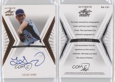 2012 Leaf Ultimate Draft Lucas Sims #BA-LS1 Auto