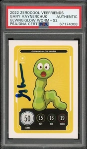 Auténtico gusano brillante Gary Vee Friends firmado por GARY VEE PSA/DNA - Imagen 1 de 1