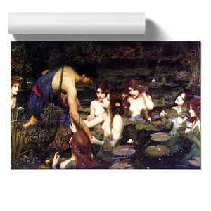 John William Waterhouse Hylas und die Nymphen ungerahmtes Wandbild Poster Druck - Bild 1 von 4