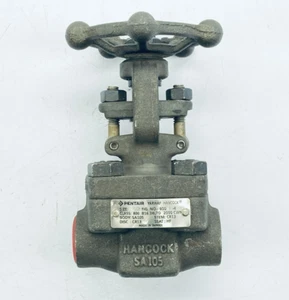 PENTAIR HANCOCK 950S-4 Gate Valve 1/2" Threaded Rising Stem 2000-CWP 800# SA105 - Picture 1 of 12