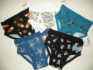 GYMBOREE U PICK 5 PAIR OF BOYS PRINTED BRIEFS UNDERWEAR SIZE 2T 3T NWTS - Picture 1 of 14