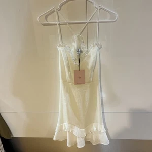 Hello Molly white Dress Summer sundress size US 4  Size S NWT - Picture 1 of 4