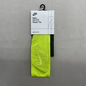 Nike Air Dri-FIT Diadema Corbata Verde Neón Unisex Envío Gratis Nuevo - Imagen 1 de 5