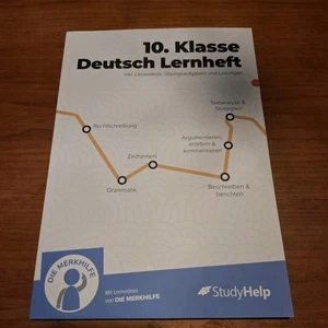 10. Klasse Deutsch Lernheft StudyHelp Neuwertig - Bild 1 von 5