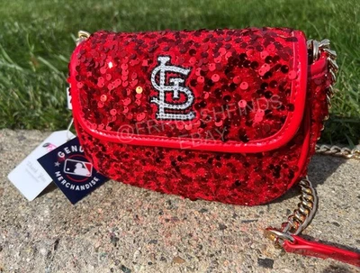 Authentic Fabgating by Cuce St. Louis Cardinals Sequin Crossbody Purse Bag - Image 1 of 4