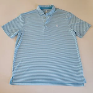 Camisa Polo Johnnie-O Para Hombre XL Azul Rayas Informal Golf Ropa Activa Surf - Imagen 1 de 10