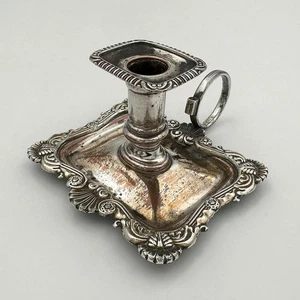 ANTIQUE CHILD'S CHAMBERSTICK OLD SHEFFIELD PLATE GEORGE III c1810 - Picture 1 of 6
