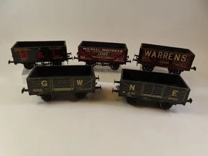 Rastrillo de 5 vagones construidos con kit diferente - Leeds (LMC), R.F Stedman & Co, O, ¡bueno! - Imagen 1 de 5