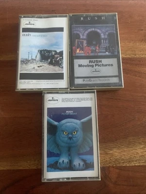 RUSH Cassette Tape Lot Farewell To Kings Fly By Night Moving Pictures VG+/VG+ - Image 1 of 4