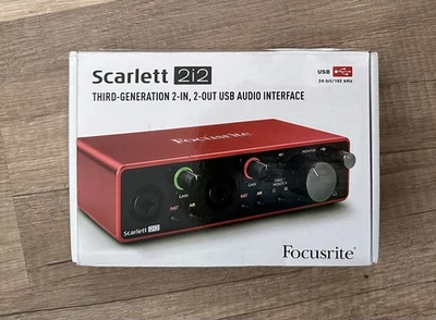 NEU Scarlett 2i2 Focusrite 3rd Gen 2-In 2-Out USB Audio Interface Podcast Stream - Bild 1 von 4