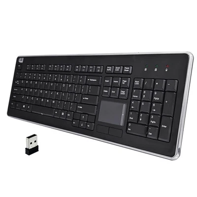 WKB-4400UB Wireless Desktop Touchpad Keyboard - 2.4GHz RF Wireless Technology... - Image 1 of 4