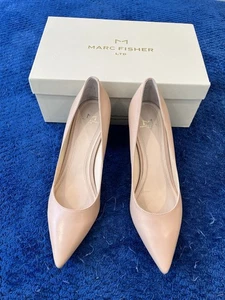 Zapatos de salón Marc Fisher Ltd. ZALA de cuero natural claro con tacón alto punta puntiaguda 8,5 M - Imagen 1 de 14
