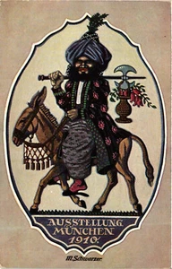 PC CPA ARABISCHE TYPEN UND SZENEN, SCHWARZER, alte Postkarte (b17447) - Bild 1 von 2