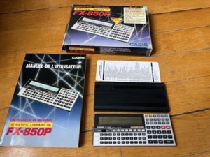 Casio FX 850P boxed - vintage BASIC pocket (same as FX-880P) with box and manual - Photo 1/13