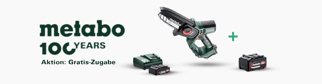 Mit Metabo 100 feiern & sparen