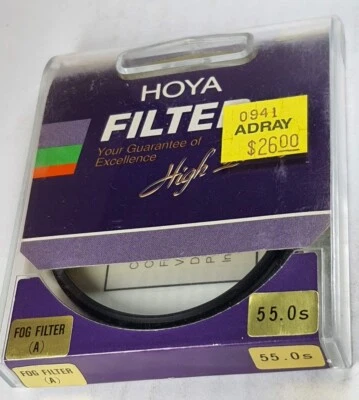 Hoya 55mm Fog A Glass Lens Filter Japan Genuine Fog-A 55 mm FOGA E55 E-55 - Image 1 of 4