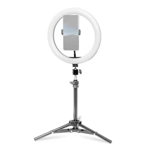 Kit de luz de anillo de 10" soporte y montaje en teléfono inteligente iluminación LED fotografía maquillaje - Imagen 1 de 12