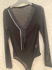 Ladies Glamsequinned Body Suit  Size 8