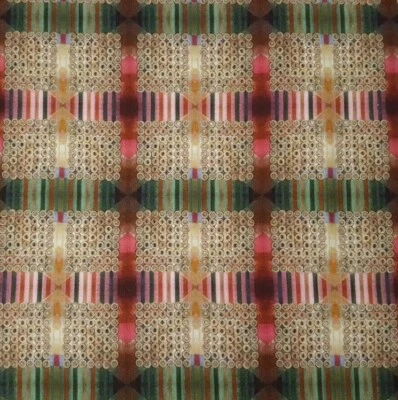 22" Neruda Bay WinterPrint Blend Fabrics Multi Ribbons and Cores Digital Print - Image 1 of 3