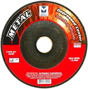 5 Pack MERCER 620020 4" X 1/4" X 7/8" Depressed Grinding Wheels Type 27 - Picture 1 of 1