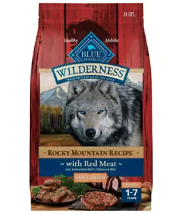 Blue Buffalo Wilderness Large Breed Dry Dog Food, Red Meat & Whole Grains, 24-lb - Picture 1 of 7