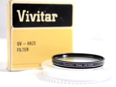 VIVITAR 72MM UV HAZE CAMERA LENS FILTER (NEW OLD STOCK) - Image 1 of 3
