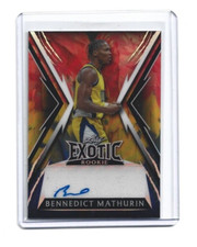 2023 Leaf Exotic Multi-Sport Young Stars Bennedict Mathurin Parrot Auto #2/4